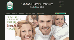Desktop Screenshot of caldwellfamilydentistry.com